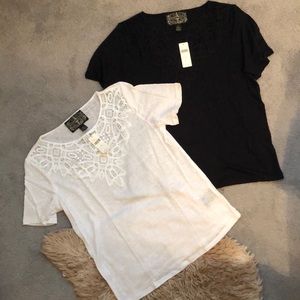 Anthropologie Bundle! Black and White T-Shirt